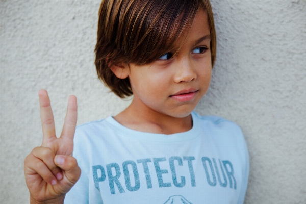 Hand person girl hair Photo