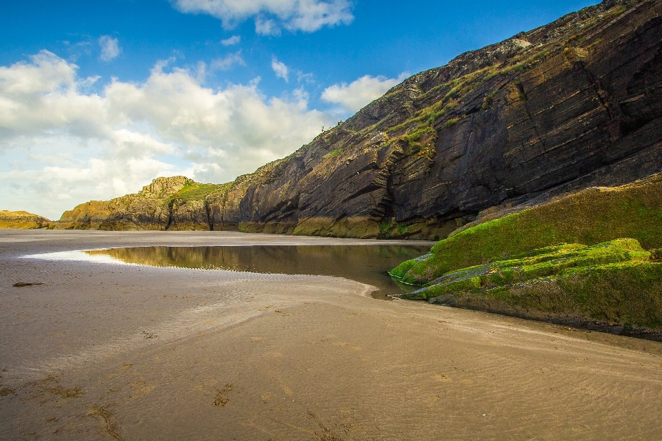 Beach landscape sea coast