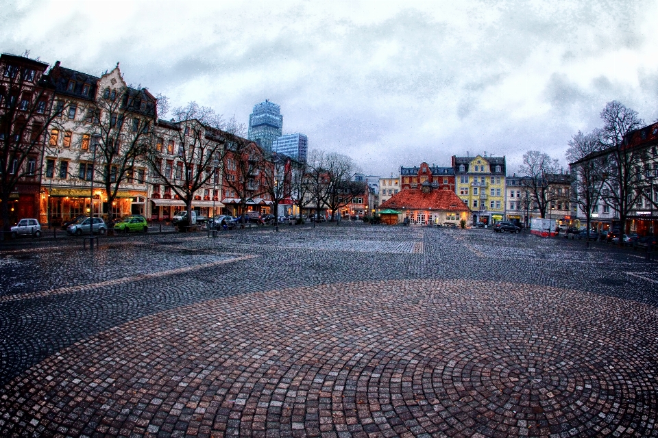 Pedestrian road street town