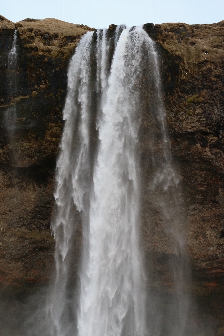 Water rock waterfall formation