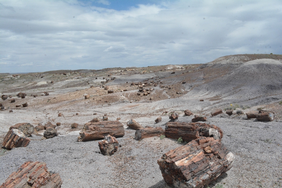 Paisaje arena rock valle