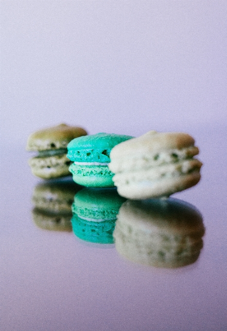 Food green macaroon dessert