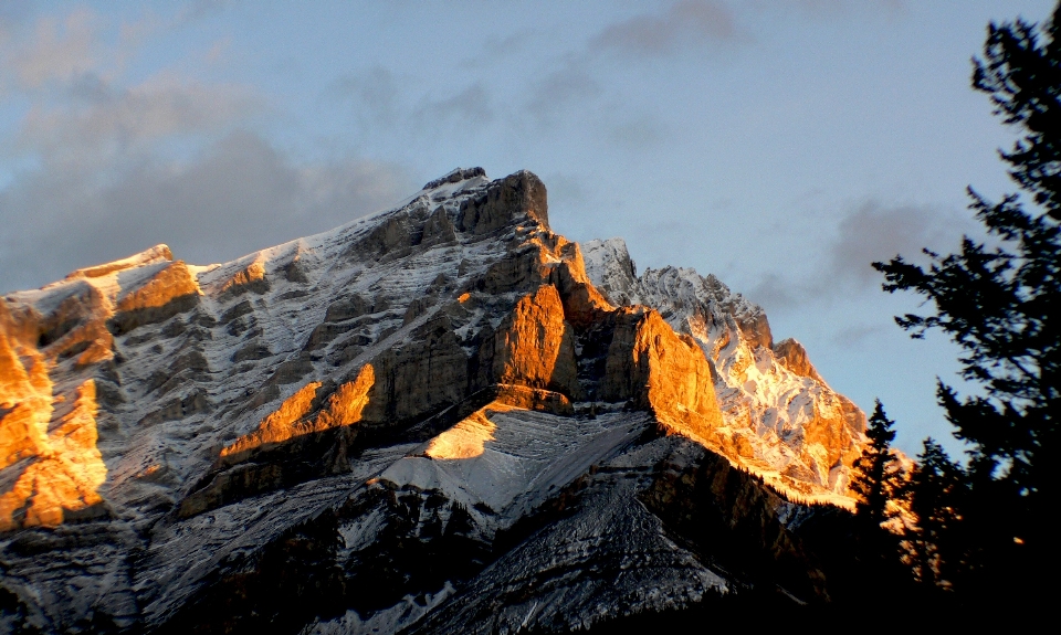 Landscape rock mountain sunrise