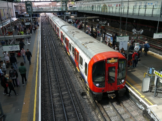 Track railway railroad tube Photo