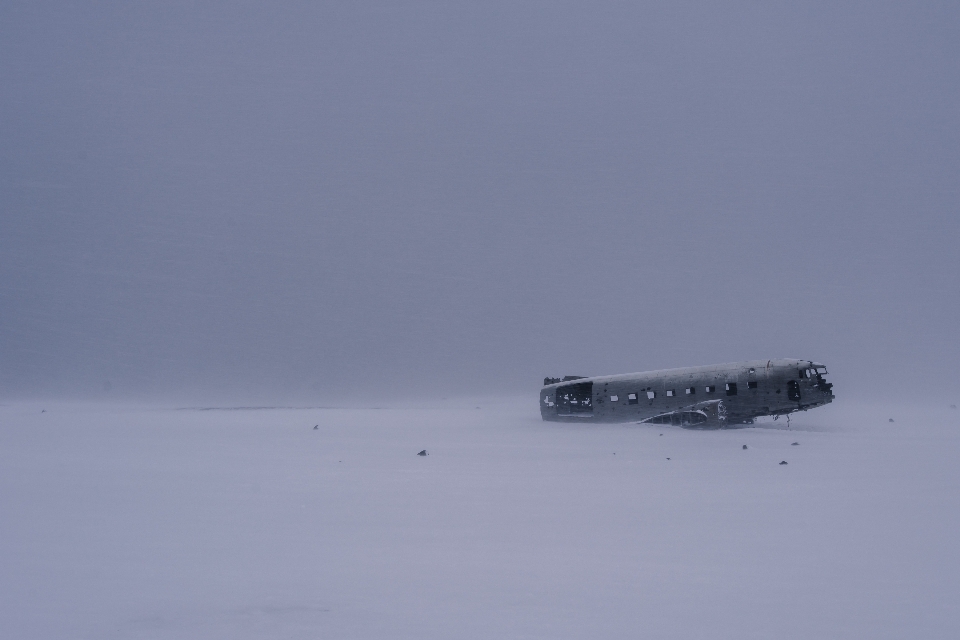 Schnee winter flugzeug eis