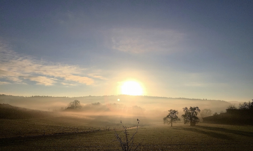 Landschaft natur horizont wolke