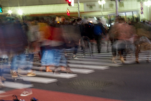 Fußgänger struktur straße menge Foto