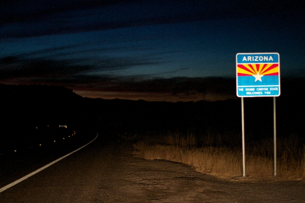 Light sky road night Photo