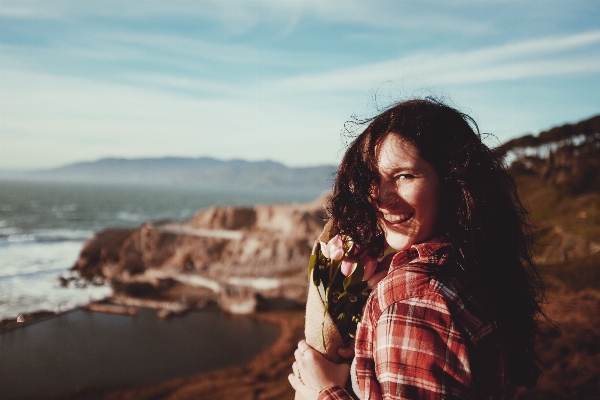 Sea person girl woman Photo