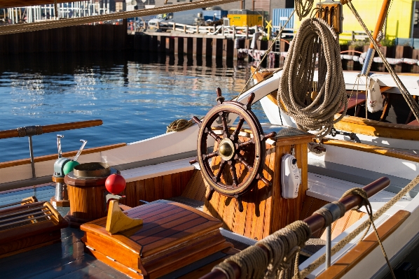 Sea rope deck wood Photo