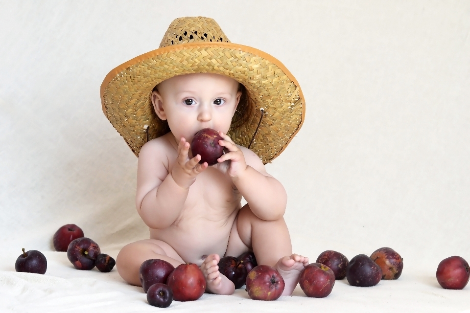 People kid food produce