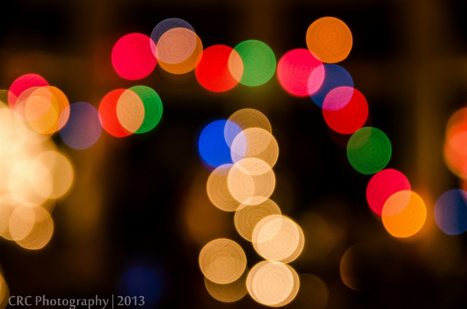 Hiver lumière bokeh
 nuit