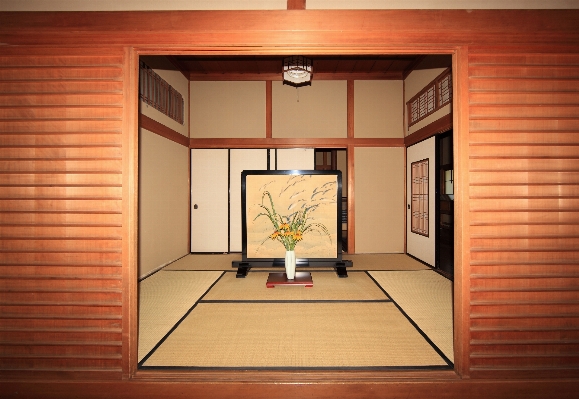 Wood house floor interior Photo