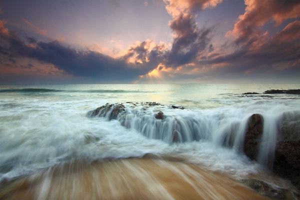 Beach sea coast rock Photo