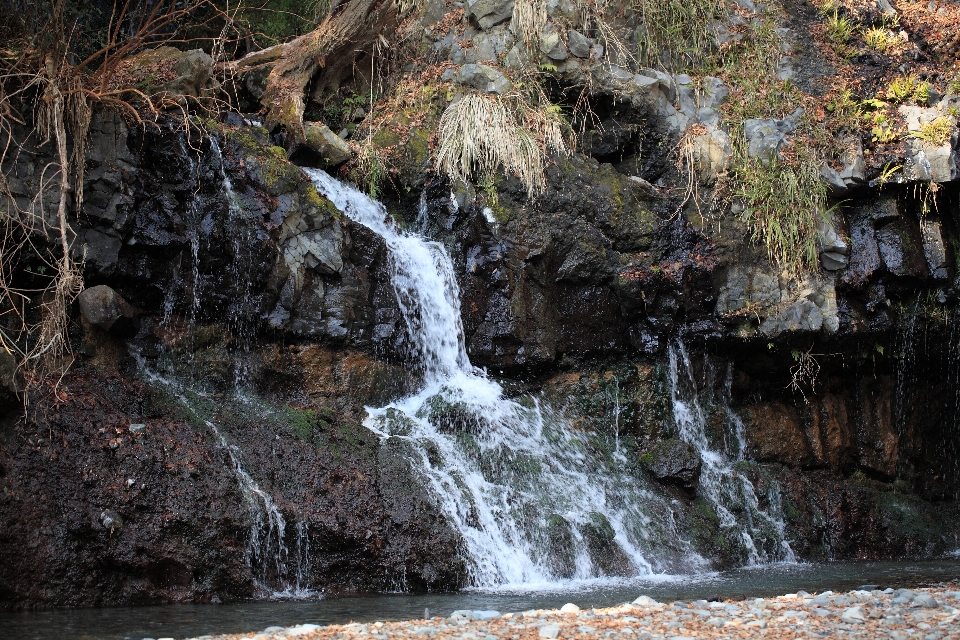 水 自然 rock 滝