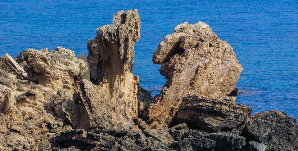 Mare costa natura rock