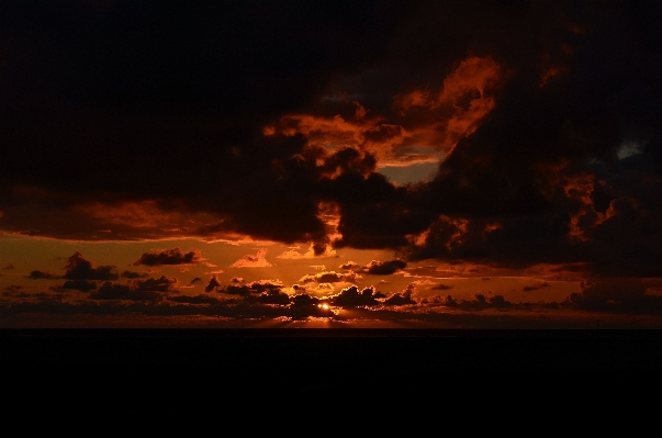 Sea horizon cloud sky Photo