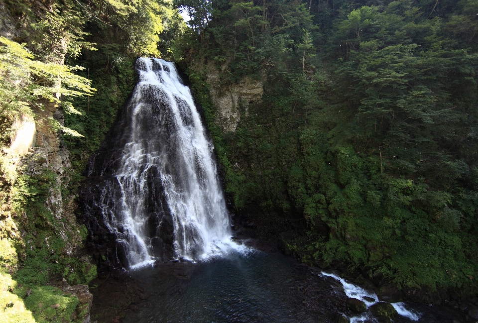 Waterfall stream high jungle