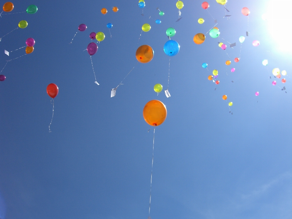 Cielo globo azul vistoso