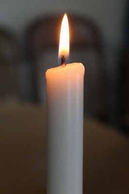 Light evening fire candle Photo