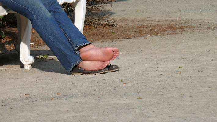 Sand shoe woman feet Photo