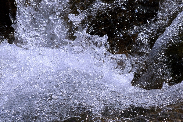 Foto Air alam terjun sungai kecil
