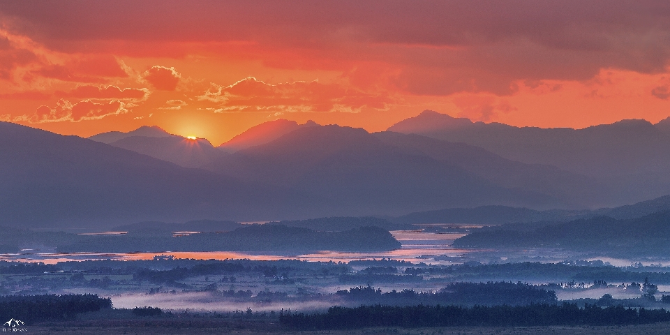 風景 地平線 山 クラウド