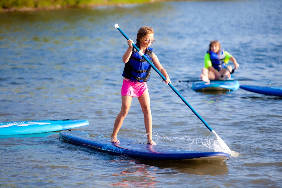 Sea water board girl