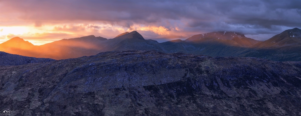 Landscape mountain cloud sunrise Photo