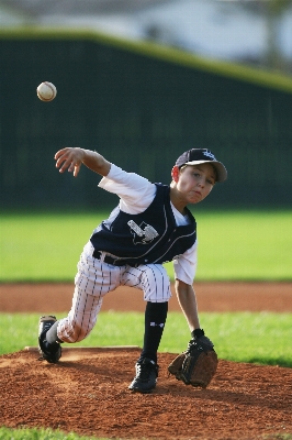 フェンス 野球 グローブ スポーツ 写真