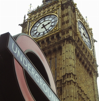 Sky ground clock time Photo