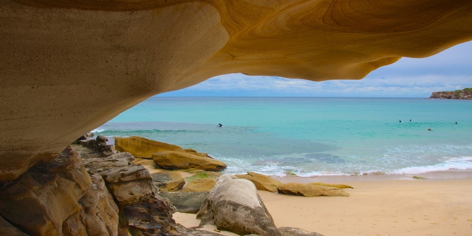 Beach landscape sea coast