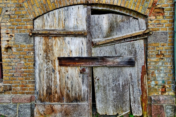 Wood texture window building Photo