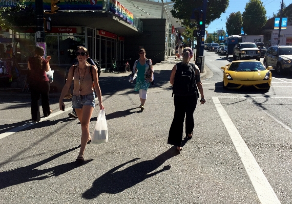 Pedestrian people road traffic Photo