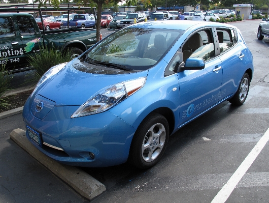 Car leaf vehicle blue Photo