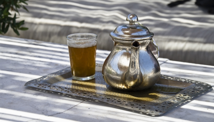 Foto Bule bebida marrocos como chá
