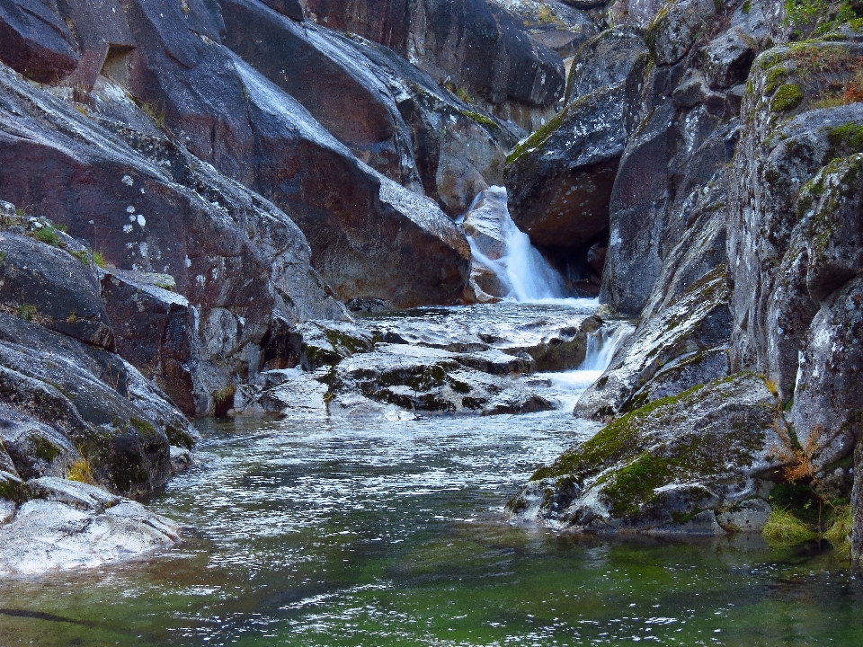 水 自然 rock 瀑布