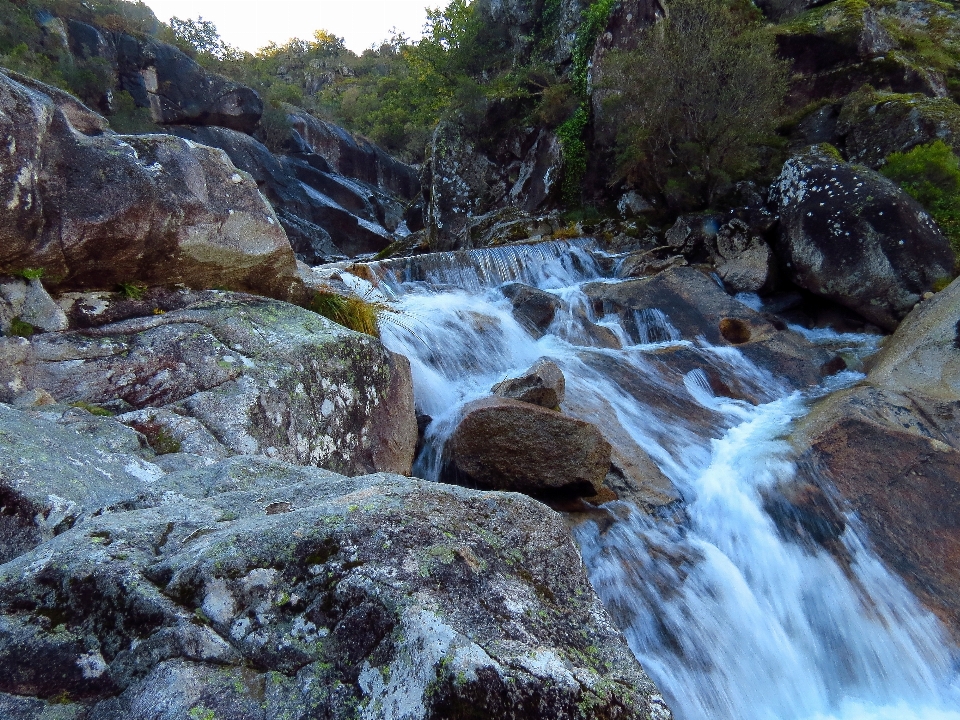 Water nature rock waterfall