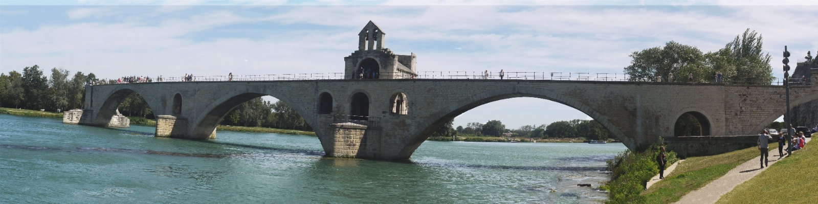 Bridge river canal panorama Photo