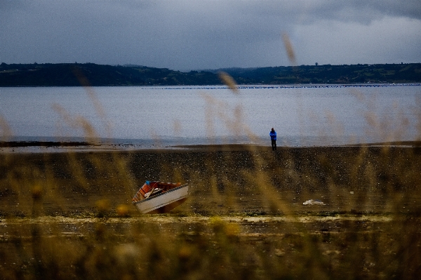 Sea water cloud boat Photo