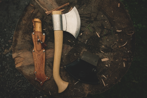 Outdoor wood tool log Photo