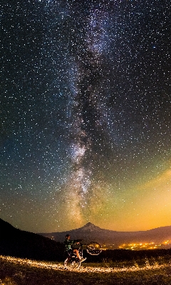 Light sky night star Photo