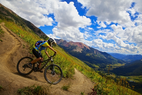 Landscape mountain sky trail Photo