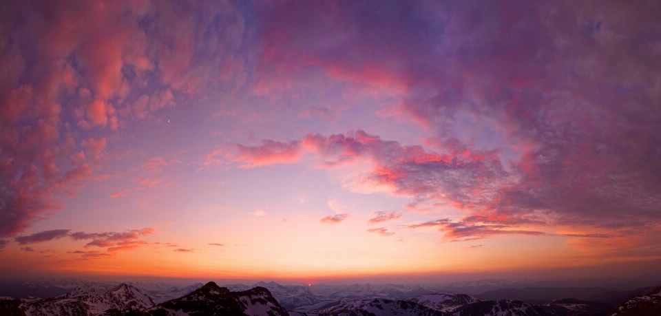 Naturaleza horizonte silueta nube