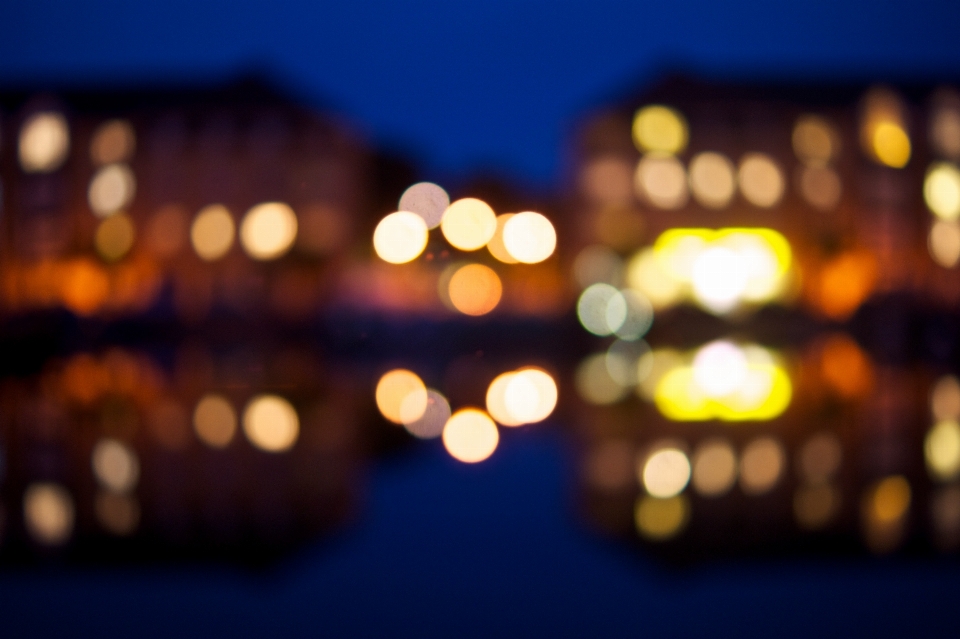 Wasser licht bokeh
 nacht