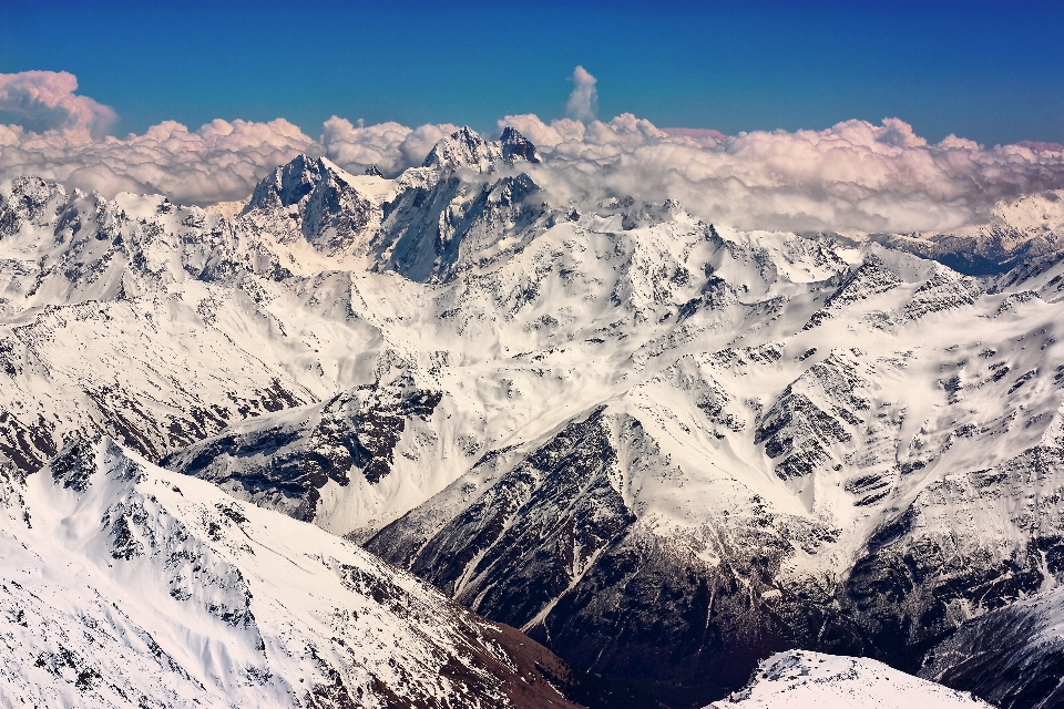 山 雪 冬 空