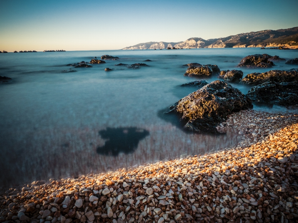 Beach landscape sea coast