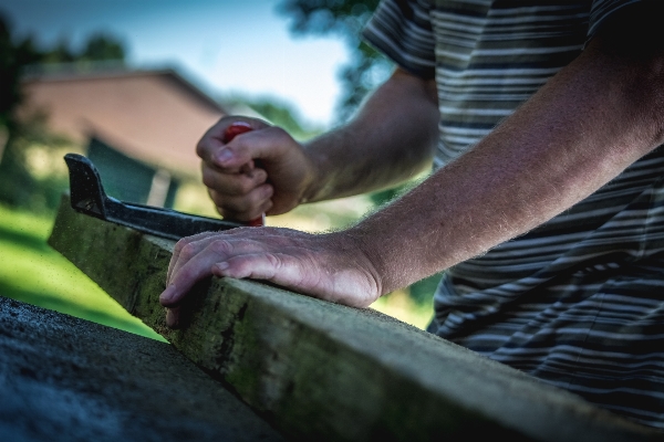 Work hand man wood Photo