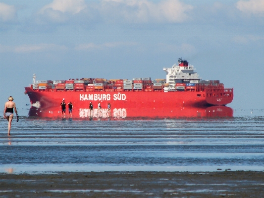 Beach sea ocean ship Photo