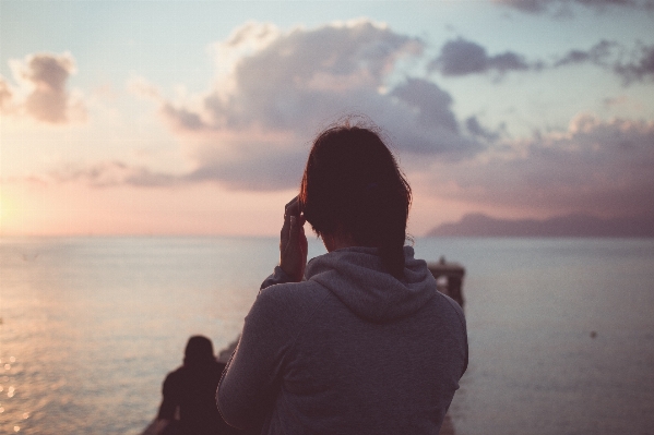 Hand beach sea ocean Photo